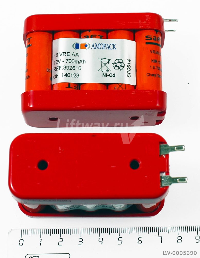 Аккумулятор 12V SAFT VREAA 700 FAST2.8x0.5