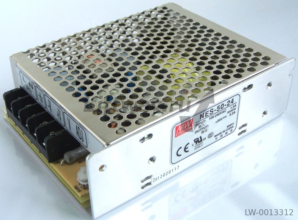 Блок питания NES-50-24 вход: 100-240VAC/1,3A вых: 24VDC/2,2A