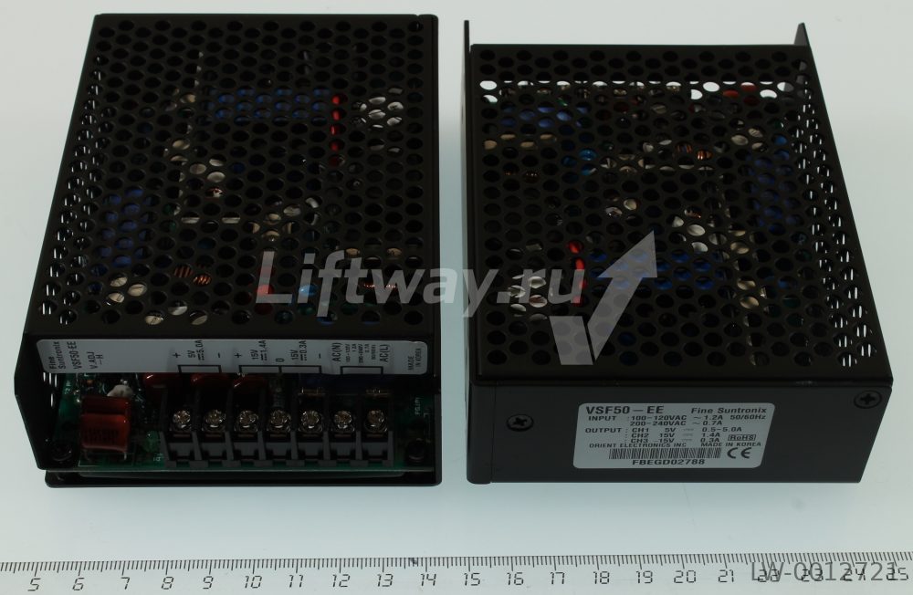 Блок питания VSF50-EE Вход 100-120VAC и 200-240VAC Выход: +5VDC,+15VDC,-15VDC