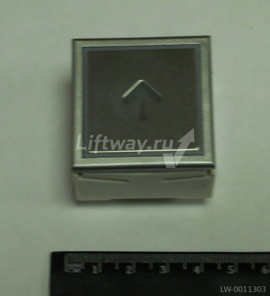 Кнопка "ВВЕРХ" Thyssen KT40 STEP C 40х40мм Голубая подсветка