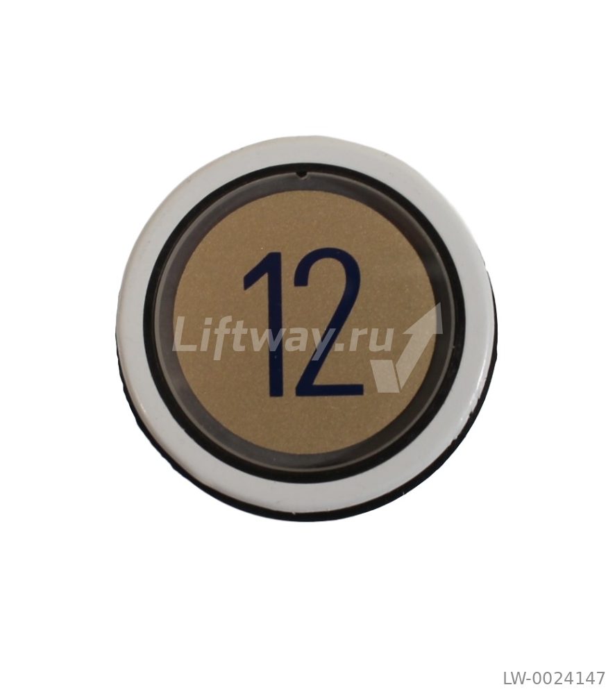 Кнопка приказа D2 "12" красная подсветка