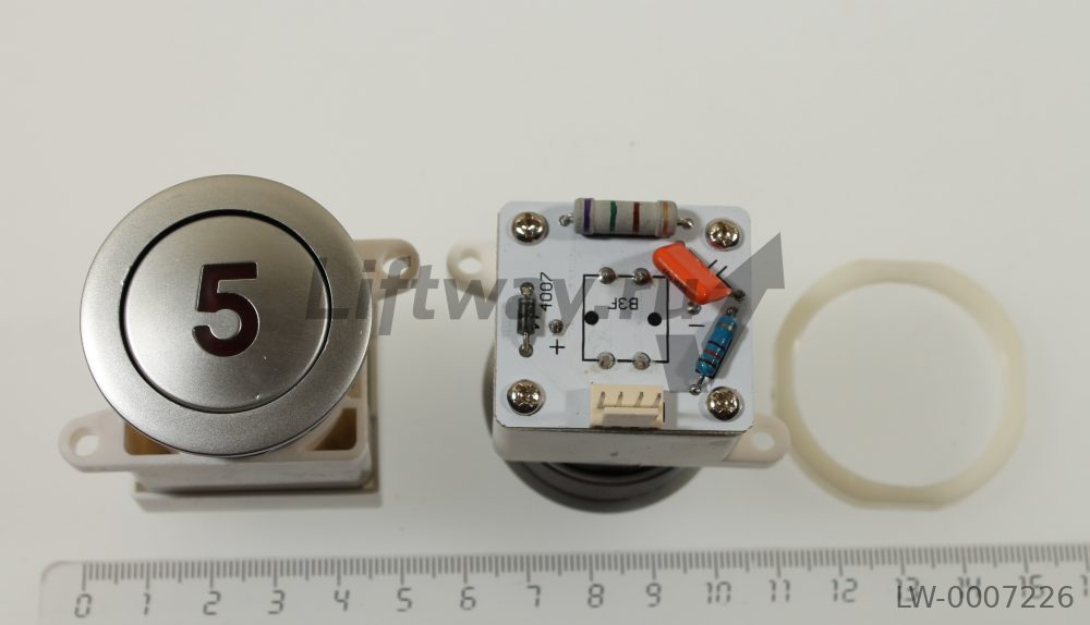 Кнопка круглая "5" Тип 21C SIGMA, LG-OTIS