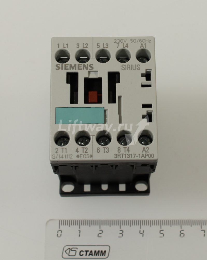 КОНТАКТОР, AC-3, 5.5 КВТ/400 V, AC-1 20 A, AC 230 V, 50 ГЦ, 4-Х ПОЛЮСНЫЙ, 4НO, ТИПОРАЗМЕР S00, ВИНТ.