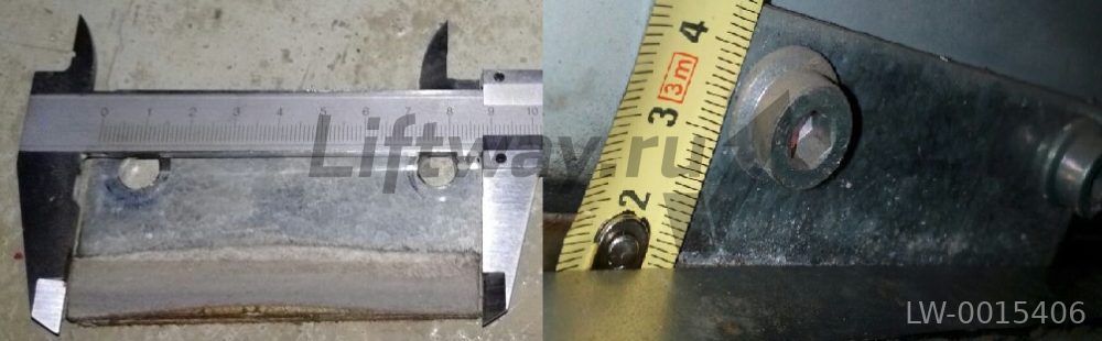 Башмак войлочный на металлическом кронштейне ДК/ДШ Thyssen K1/S1 (Оригинал)