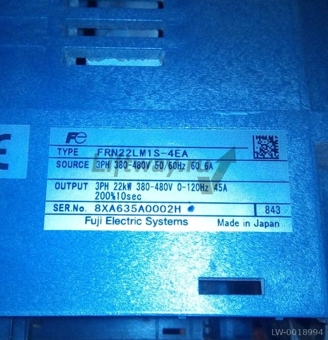 Частотный преобразователь FUJI FRN22LM1S-4EA 22 кВт / 45A, векторное управление,  IP20, без пульта