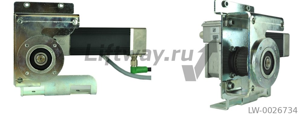 Мотор привода дверей BS 55/100  5A, 230Vac Sematic в сборе с редуктором