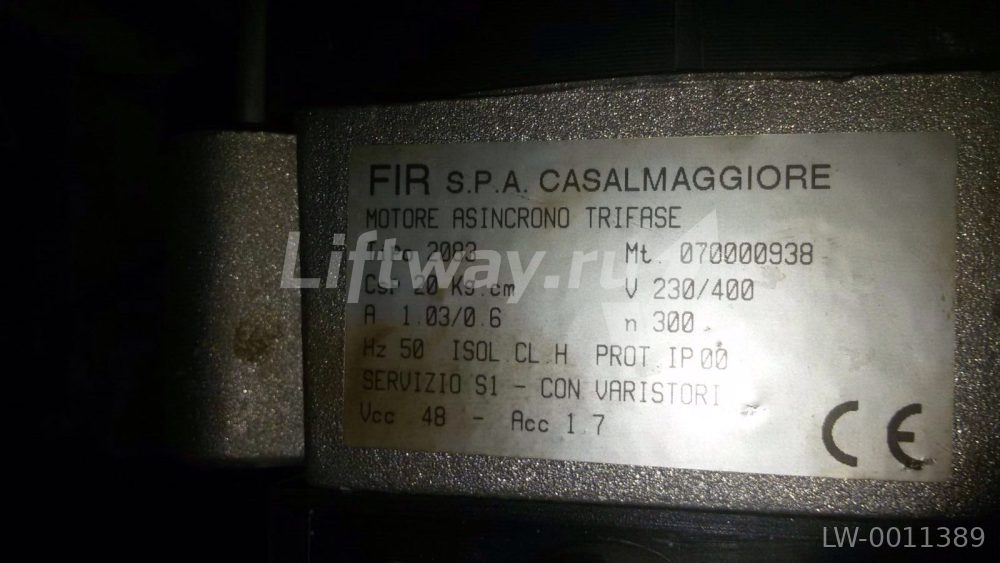 Мотор привода дверей тип 2083 230/400V 20 kgcm 300rpm тормоз 48V
