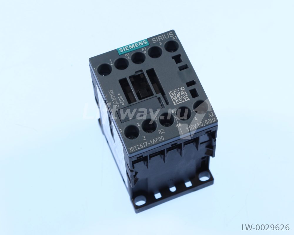 КОНТАКТОР, AC-3, 5.5КВТ/400V, AC-1 22A, AC 110V, 50/60ГЦ, 4-ПОЛ., 2НО+2НЗ, ТИПОРАЗМЕР S00, ВИНТОВЫЕ