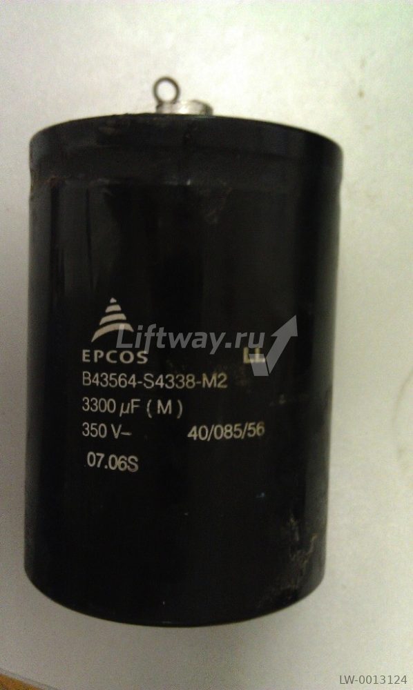 Конденсатор электролитический 3300 мкФ 350В (400В) Epcos для Kone V3F25