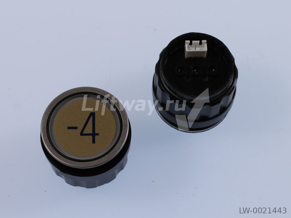Кнопка приказа D2 "-4" зеленая подсветка