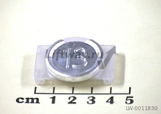 Нажимной элемент "13" тип Sigma, корпус и символ серебро