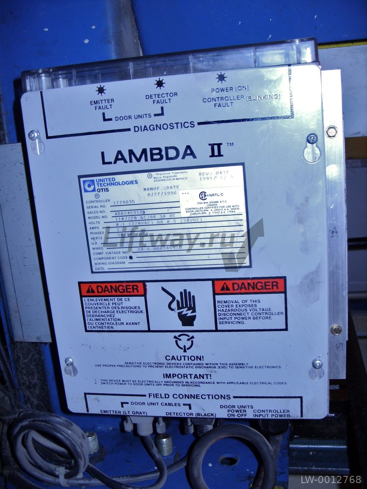 (ЗАМЕНЕНО НА M10875) Плата для контроллера фото-завесы Otis LAMBDA II