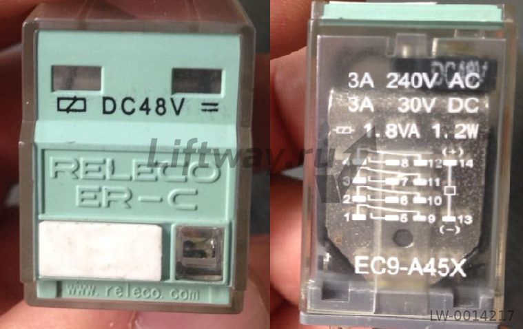 Реле C9-A41FX катушка 48VDC