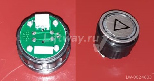 Кнопка приказа D4 "ВВЕРХ" зеленая подсветка