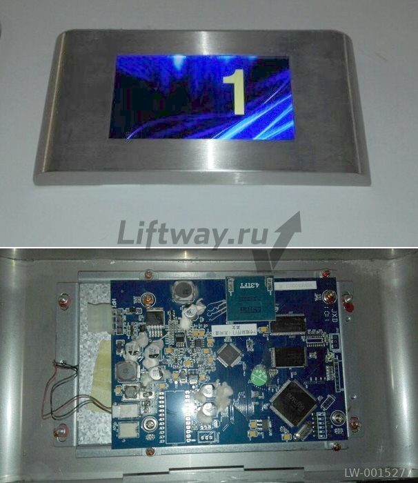 Индикатор этажный шлифованный 4.3TFT