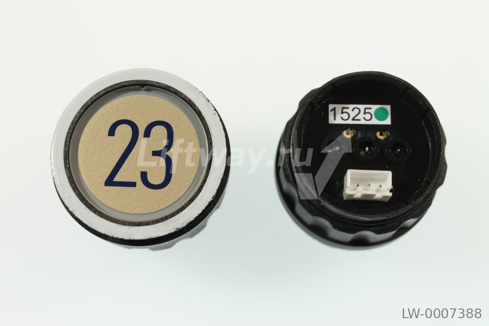 Кнопка приказа D2 "23" зелен подсветка