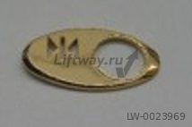 Чиклет полированная латунь ЗАКРЫТИЕ ">|<" DCB