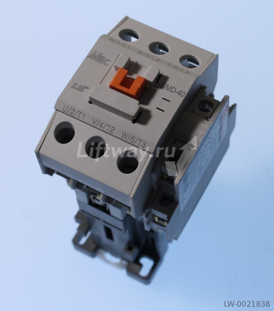 Контактор LS GMD-40 катушка 110VDC (3-фазы + доп 1НО/1НЗ)