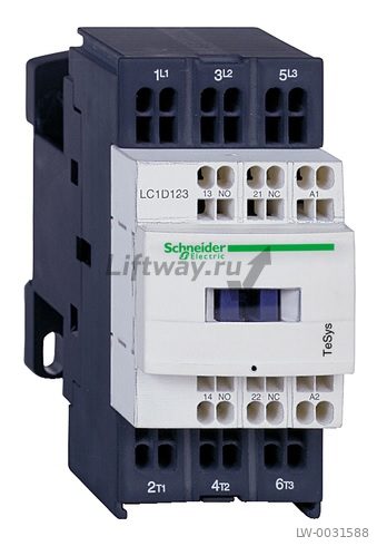 Контактор 3P 32 A,НО+НЗ, катушка 220VAC  50/60 ГЦ,пружинный зажим