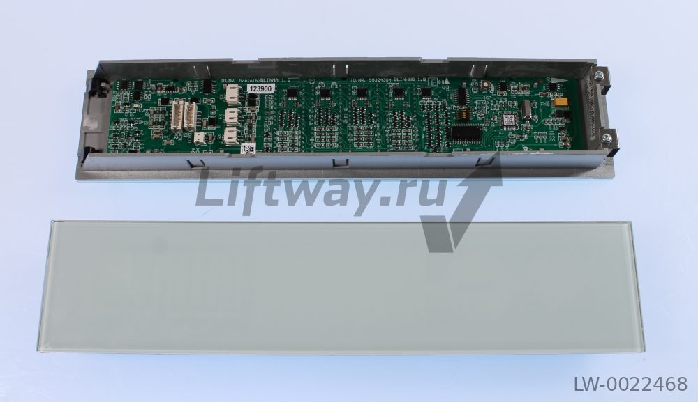 Этажный индикатор GS 300 H WFL белый внут. монтаж 290x65мм (стрелки и местоположение) Sch 5500