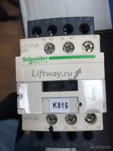 КОНТАКТОР 4P (4НО), АС1, 25А, НО+НЗ, 220V DC