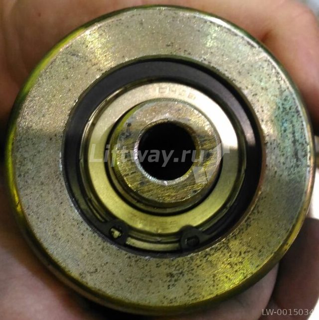 Ролик металлический D=76мм d=13мм подшипник 6204 со втулкой