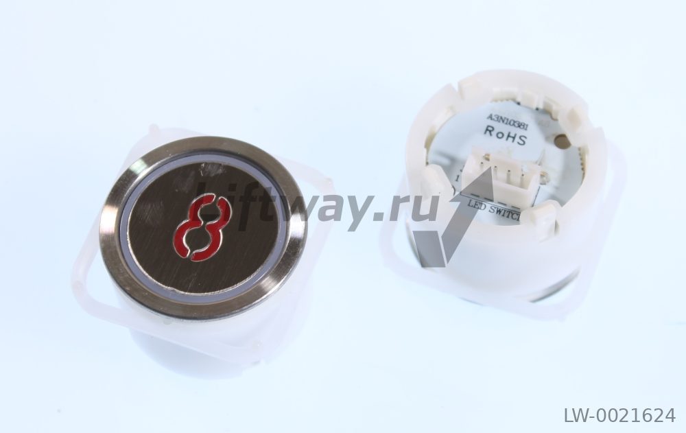 Кнопка приказа " 8" тип BA21G лифт Sigma DSS