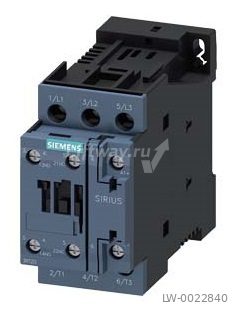 Контактор 3P 7,5kWt AC3, 95...130VAC/DC 1НО+1НЗ