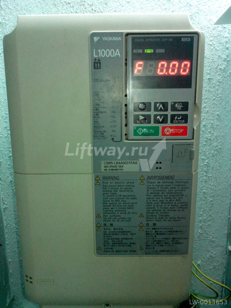 Частотный преобразователь YASKAWA L1000A CIMR-LB4A0031FAC 15кВт