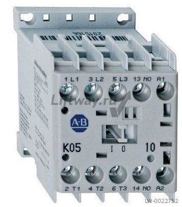 Миниконтактор 1НО, 4Вт, 9A, катушка 24V AC
