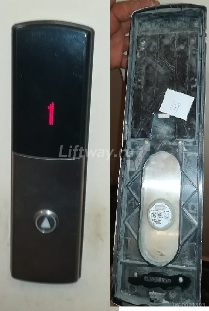 Вызывная панель с кнопкой вверх и платой индикатора Kone
