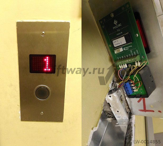Вызывной пост P3 1124-1G3-2/Dot Matrix 30mm индикатор красн и кнопкой