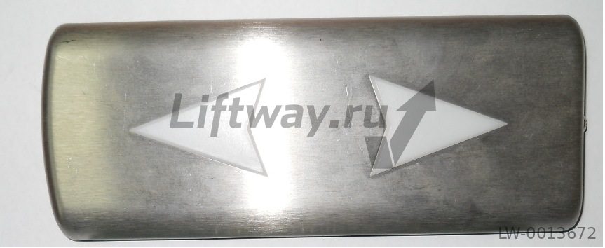 LIP Панель лицевая индикатора "ВВЕРХ/ВНИЗ" Отис шлифованная для платы GAA25005F1