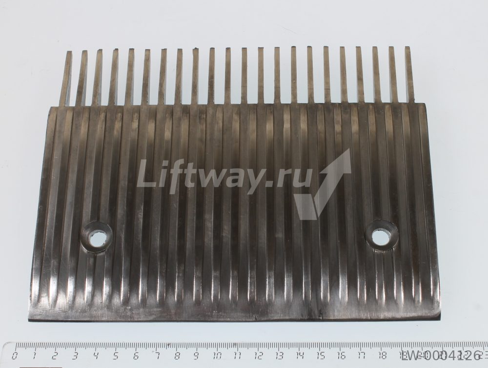Гребенка траволатора KRF, Fujitec и CANNY 22 зуба L=205мм крайняя ЛЕВАЯ