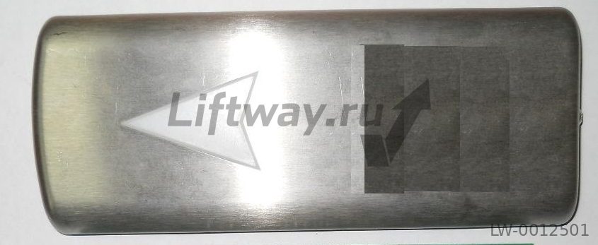 LIP Панель лицевая индикатора "ВВЕРХ" Отис шлифованная для платы GAA25005F