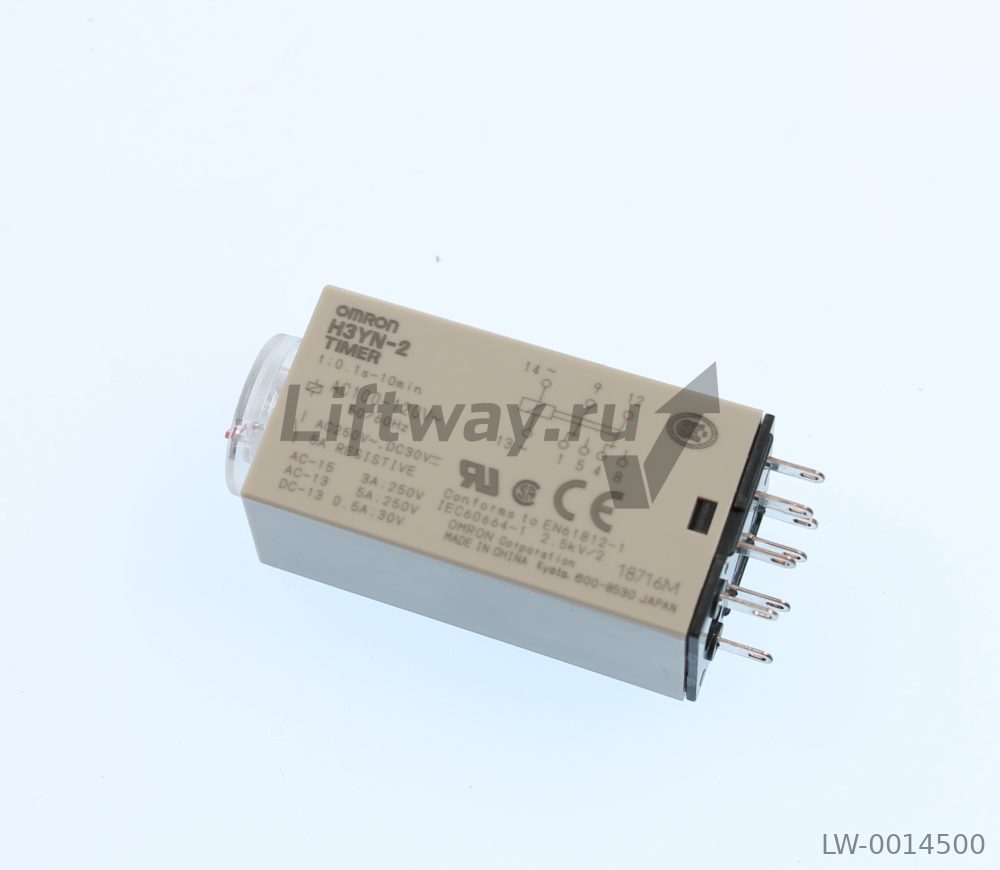 Реле времени H3YN-2 AC100-120V диапазон времени с 0,1 сек до 10 мин (замена для H3Y-2-C)