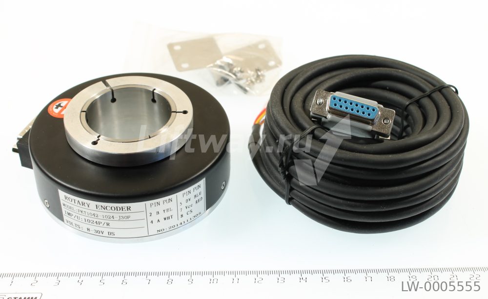 Энкодер инкрементный PKT1042-1024-J30F рабочее напряжение 8…30VDC на вал d=42мм