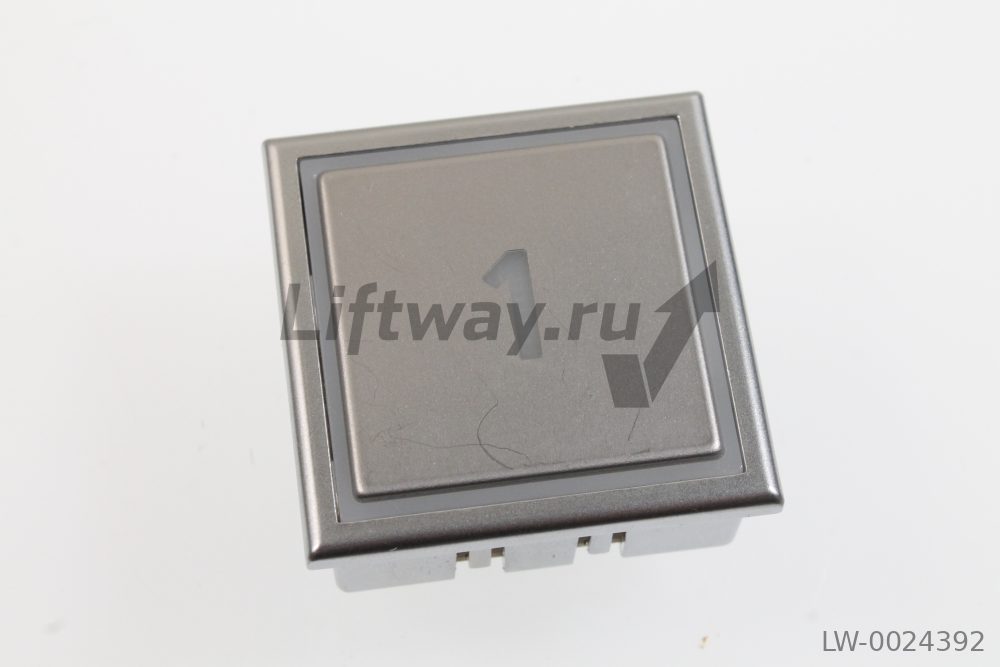 Кнопка приказа "-1" Thyssen TK красная подсветка (разъем 6 pin)