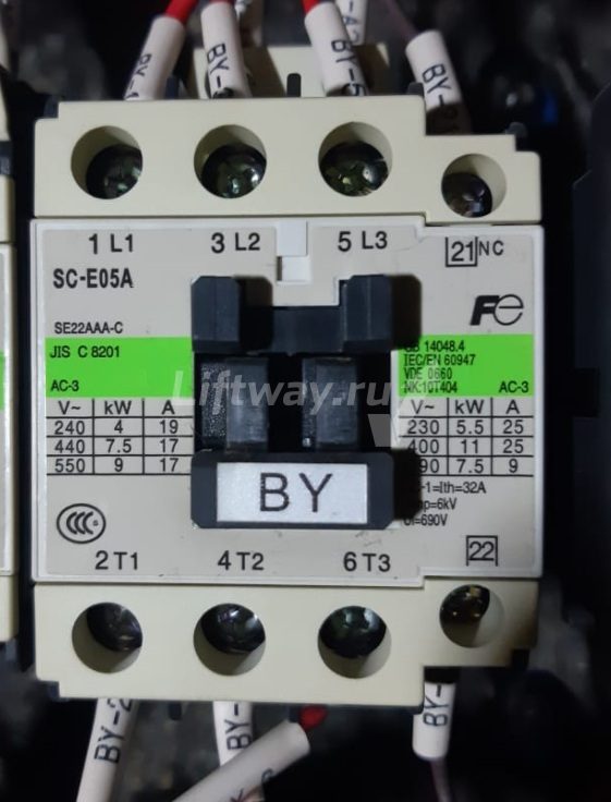 Контактор SC-E05A 110VDC 1НЗ