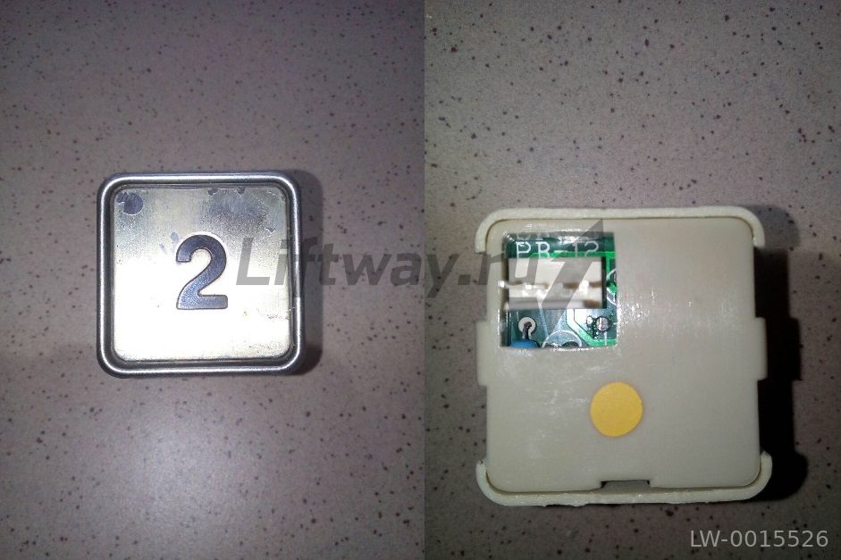 Кнопка приказа PR-12 "2" квадратная лифта Fulingda