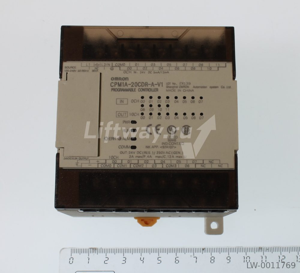 Контроллер CPM1A-20CDR-A-V1 OMRON без программы, 100...240 VAC, 12 DC входов, 8 релейных выходов