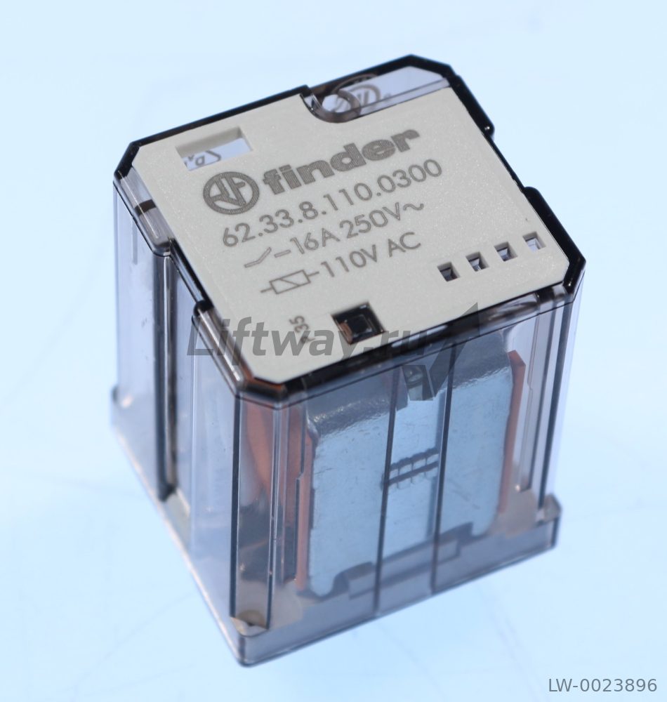 Реле Силовое  Finder . 3НО контакта, зазор 3мм. 16А  110В AC