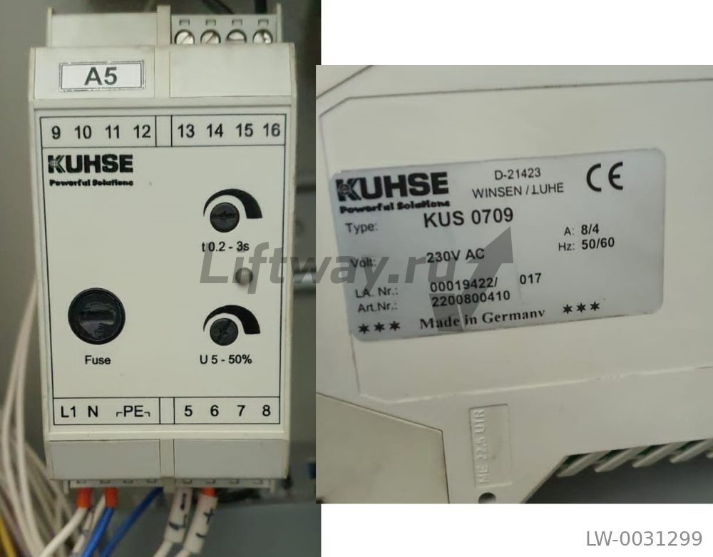 Блок управления тормозом тип KUS 0709 230VAC 50/60Hz