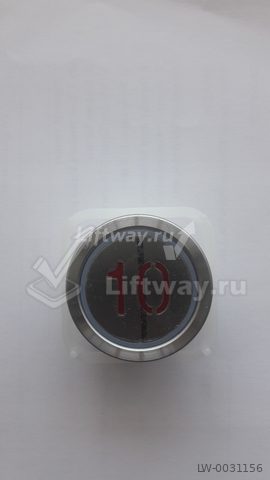 Кнопка приказа "10" тип BA213 круглая лифт BLT