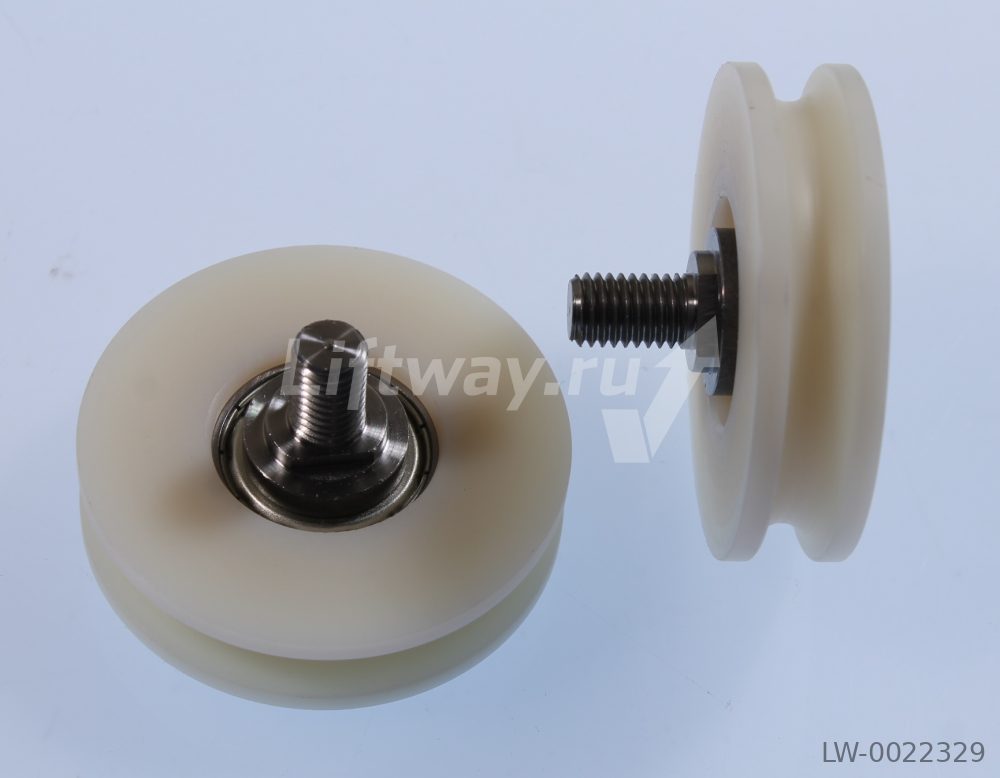 Ролик ø 65/55 x 16 mm концентрический с осью M10 (подш. 6201)