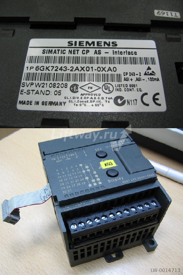 SIMATIC NET CP 243-2 коммуникационный процессор для подкл-я SIMATIC S7-200 к AS-INTERFACE(без прогр)
