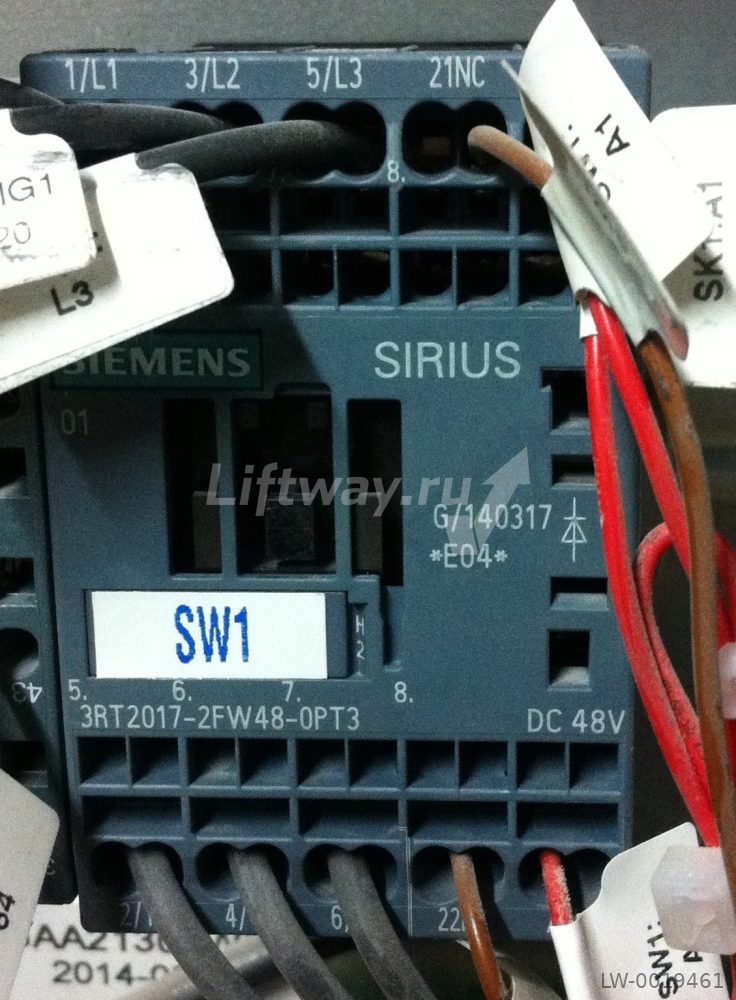 Контактор Siemens 3RT2017-2FW48-0PT3 катушка 48VDC