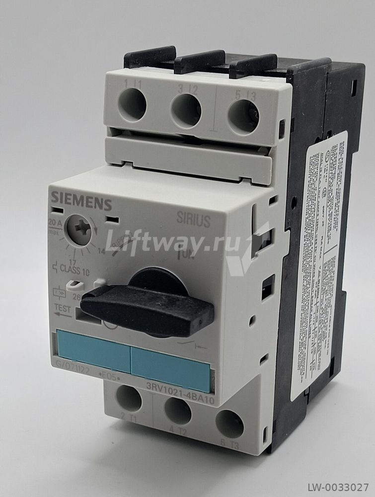 Автоматический выключатель S0 20A  3RV1021-4BA10 Siemens