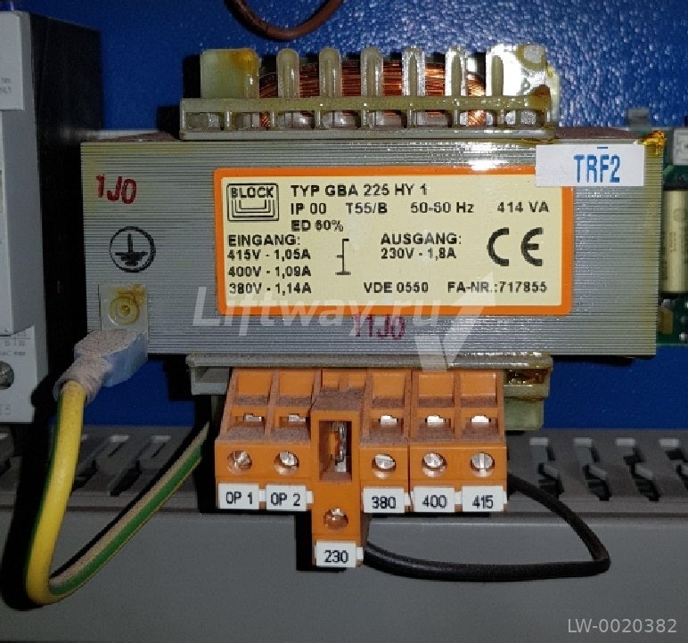 Трансформатор (вход 380В, выход 220В, мощность 414ВА)