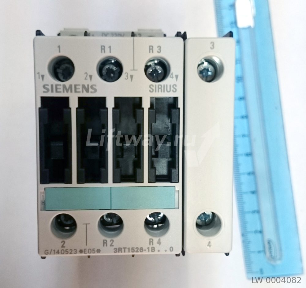 КОНТАКТОР 11кВт 220VDC 4-ПОЛЮСНЫЙ (2НО+2НЗ), ТИПОРАЗМЕР S0 ВИНТОВЫЕ ЗАЖИМЫ